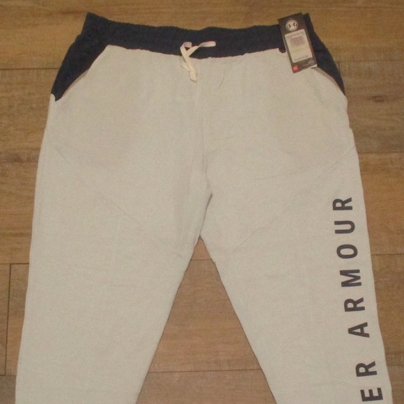 Under Armour Pants Women's Large Light Blue Unstoppable Knit Athletic Sweatpants - Picture 3 of 9